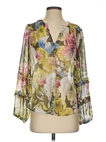 White House Black Market 3/4 Sleeve Blouse (view 1)