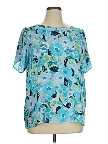 Ann Taylor LOFT Outlet Short Sleeve Blouse (view 1)