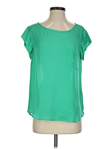 Joie Short Sleeve Silk Top (view 1)