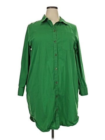 Universal Standard 3/4 Sleeve Button-Down Shirt (view 1)