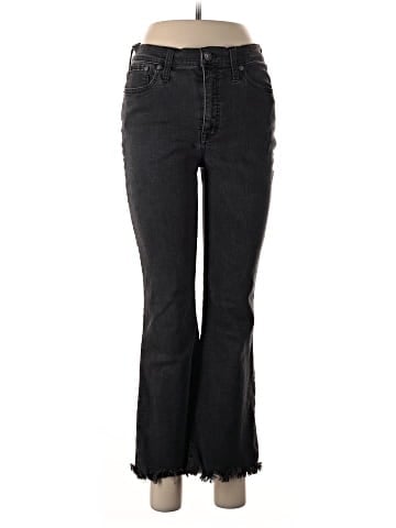 Madewell Cali Demi-Boot Jeans in Berkeley Black: Chewed-Hem Edition (view 1)