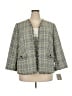 Kasper 100% Polyester Tweed Gray Coat Size 18W - photo 1