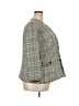 Kasper 100% Polyester Tweed Gray Coat Size 18W - photo 4