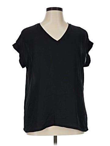 Worthington Short Sleeve Blouse (view 1)