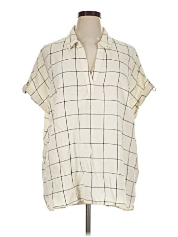 Tahari Short Sleeve Blouse (view 1)