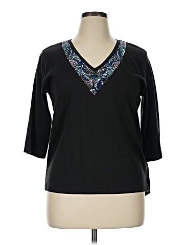 CHRISTINE ALEXANDER 3/4 Sleeve Top (view 1)