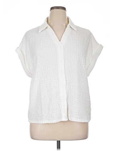 Adrianna Papell Short Sleeve Blouse (view 1)