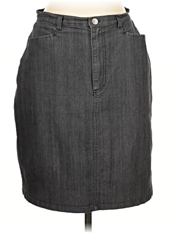 Gloria Vanderbilt Denim Skirt (view 1)