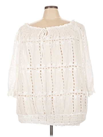 INC International Concepts 3/4 Sleeve Blouse (view 1)