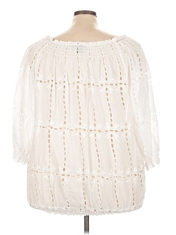 INC International Concepts 3/4 Sleeve Blouse (view 2)
