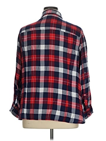 Tommy Hilfiger 3/4 Sleeve Button-Down Shirt (view 2)