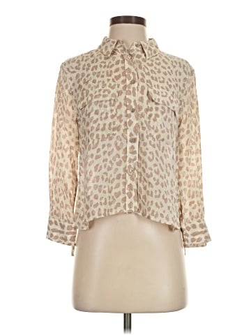 Equipment 3/4 Sleeve Silk Top (view 1)
