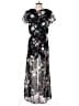 New Look 100% Polyester Floral Black Romper Size M - photo 2