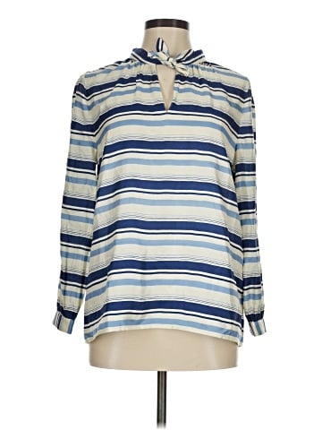 J.Crew Collection Long Sleeve Silk Top (view 1)