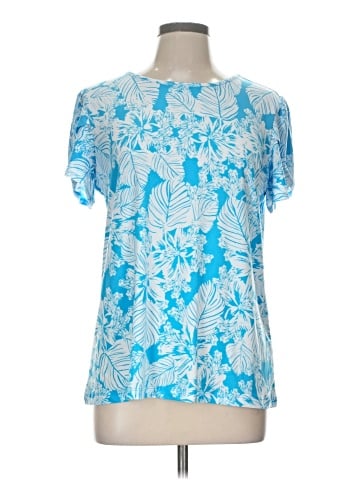 AK Anne Klein Short Sleeve Blouse (view 1)