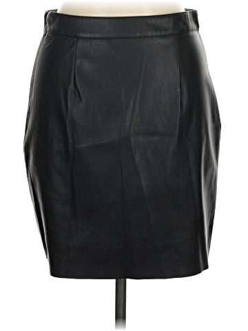 Anika Teller X NA-KD Faux Leather Skirt (view 2)