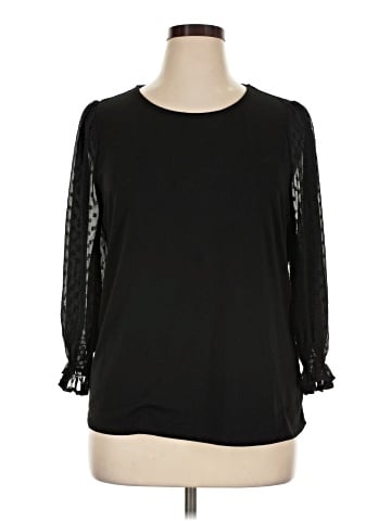Adrianna Papell Long Sleeve Blouse (view 1)