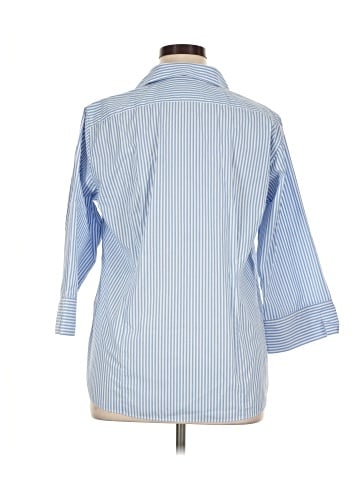 Lands' End 3/4 Sleeve Button-Down Shirt (view 2)