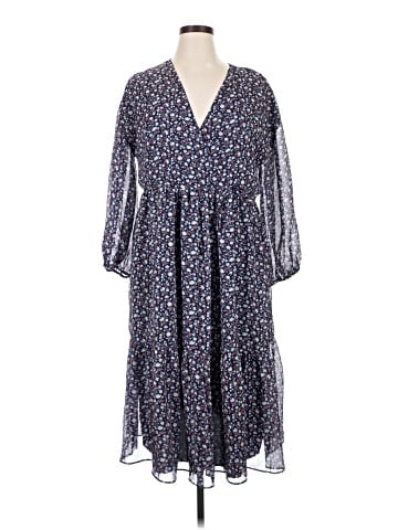 Madewell Tie-Waist Midi Dress in Harvest Vine (view 1)