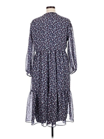 Madewell Tie-Waist Midi Dress in Harvest Vine (view 2)