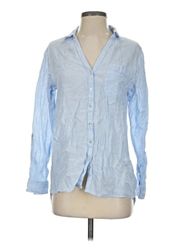 Sigrid Olsen Long Sleeve Button-Down Shirt (view 1)