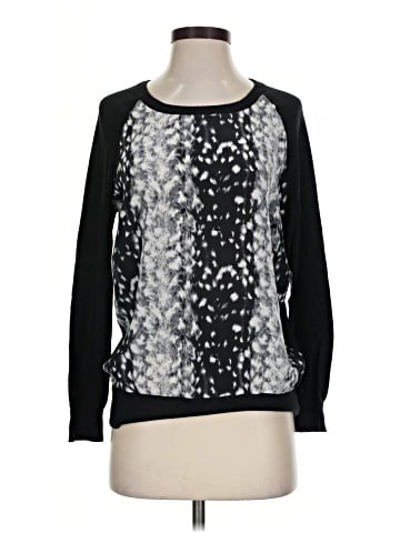 Joie Long Sleeve Silk Top (view 1)