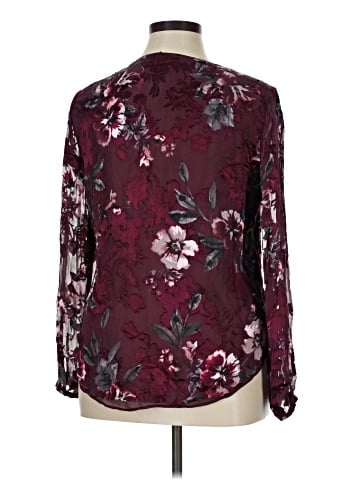 White House Black Market Long Sleeve Blouse (view 2)