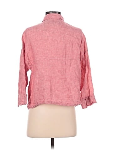 Sigrid Olsen 3/4 Sleeve Button-Down Shirt (view 2)