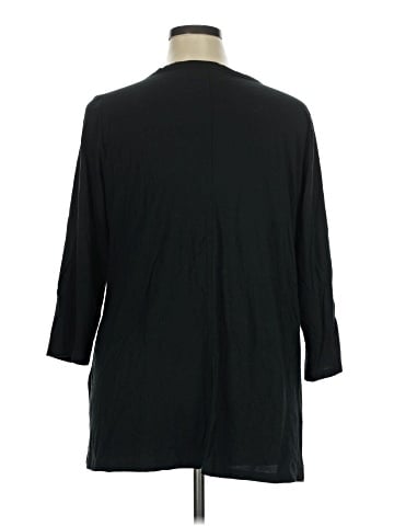 LOGO by Lori Goldstein 3/4 Sleeve Blouse (view 2)