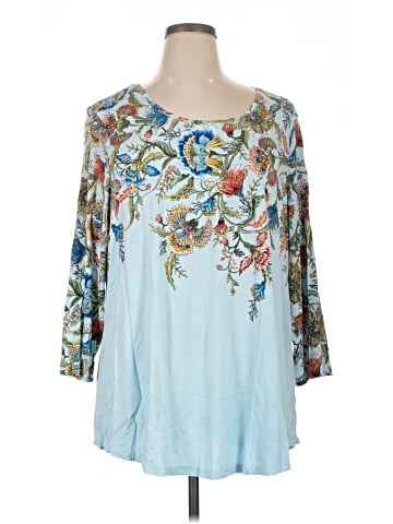 JM Collection 3/4 Sleeve T-Shirt (view 1)
