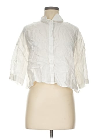 H&M 3/4 Sleeve Button-Down Shirt (view 1)