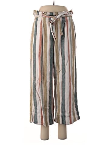 Madewell Tie-Waist Huston Pull-On Crop Pants in Stripe (view 1)