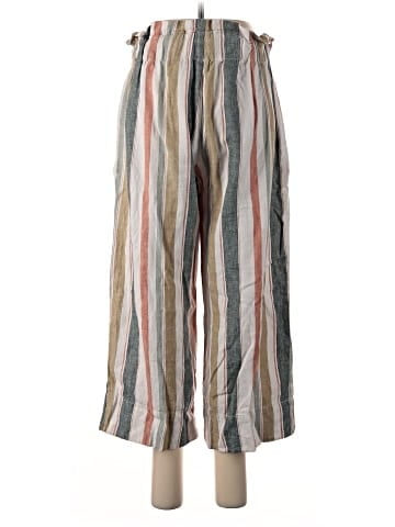 Madewell Tie-Waist Huston Pull-On Crop Pants in Stripe (view 2)