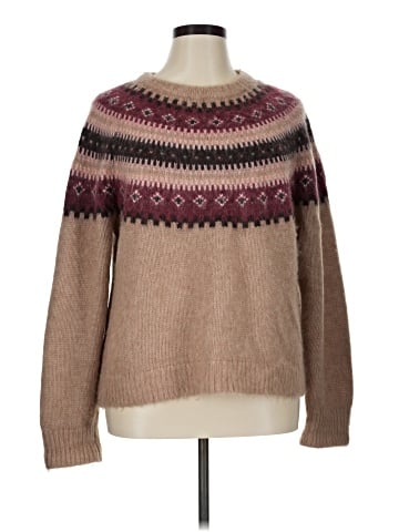 Madewell Fair Isle Alpaca-Blend Sweater (view 1)