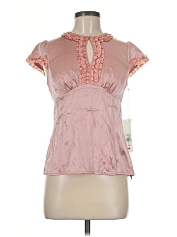 Nanette Lepore Short Sleeve Silk Top (view 1)