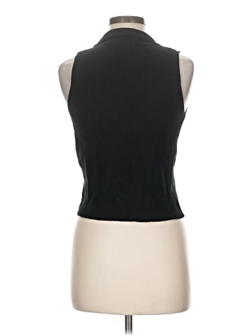 Express Sleeveless Button-Down Shirt (view 2)
