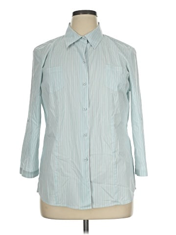 Foxcroft Long Sleeve Button-Down Shirt (view 1)