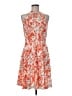Ouges Print Orange Cocktail Dress Size M - photo 1