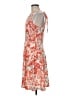 Ouges Print Orange Cocktail Dress Size M - photo 5