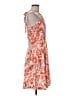 Ouges Print Orange Cocktail Dress Size M - photo 4