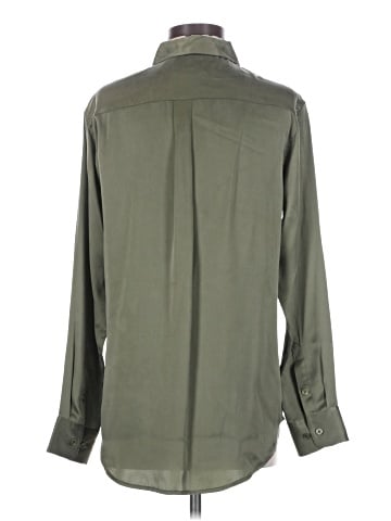 Equipment Long Sleeve Silk Top (view 2)