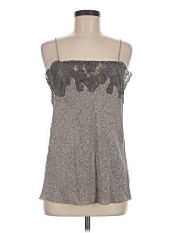 Gold Hawk Sleeveless Silk Top (view 1)