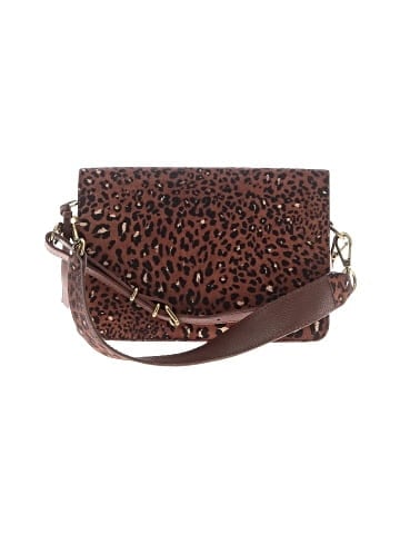 Madewell The Flap Convertible Crossbody Bag: Painted Leopard Calf Hair Edition (view 1)