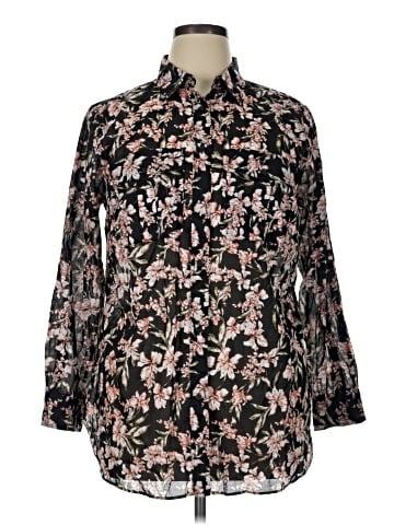 Lauren by Ralph Lauren Long Sleeve Blouse (view 1)