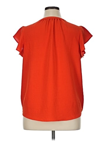 Adrianna Papell Short Sleeve Blouse (view 2)