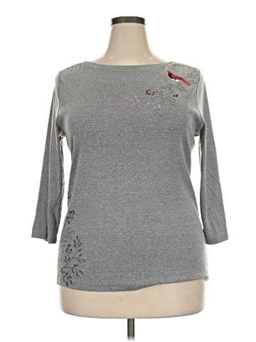 Croft & Barrow 3/4 Sleeve T-Shirt (view 1)