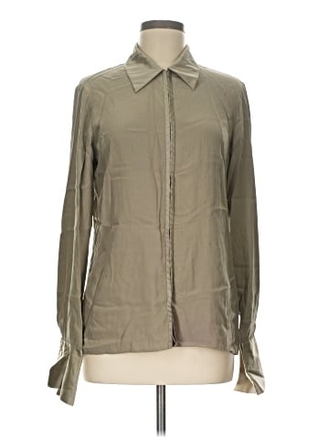 Liz Claiborne Collection Long Sleeve Silk Top (view 1)