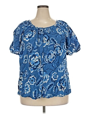 St. John's Bay Short Sleeve Blouse (view 1)