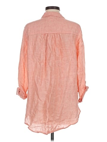 Sigrid Olsen 3/4 Sleeve Button-Down Shirt (view 2)