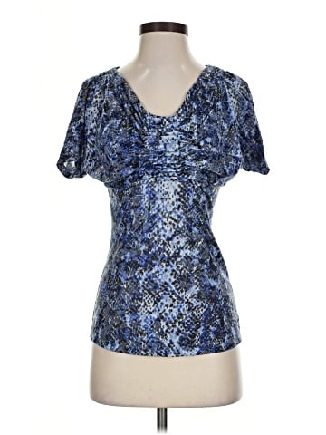 INC International Concepts Short Sleeve Blouse (view 1)